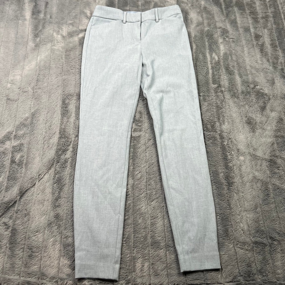 Express Stretch+ Skinny Mid Rise Dress Pants Light Blue Size 00R 14095